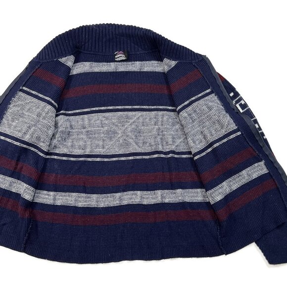 Vintage Dimension Milford Zip Cardigan Sweater Nordic Southwest Fair Isle Large - Picture 6 of 7